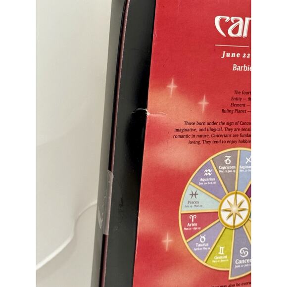 2004 Zodiac Cancer Barbie C6243 Pink Label Mattel Collector – NRFB - Picture 8 of 8